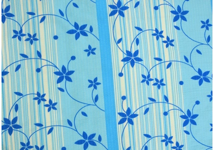 Krepové povlečení Modré kvítky