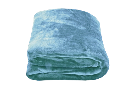 Mikroplyšová deka - Světle modrá