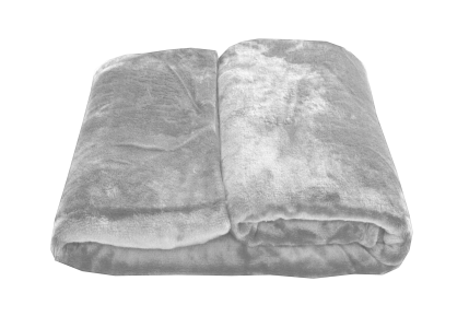 Mikroplyšová deka - Světle šedá