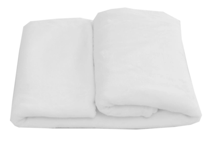 Mikroplyšová deka - Bílá