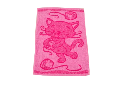 Dětské ručníky Kočička růžová