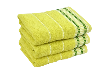 Froté ručník - BARBARA  žlutozelený