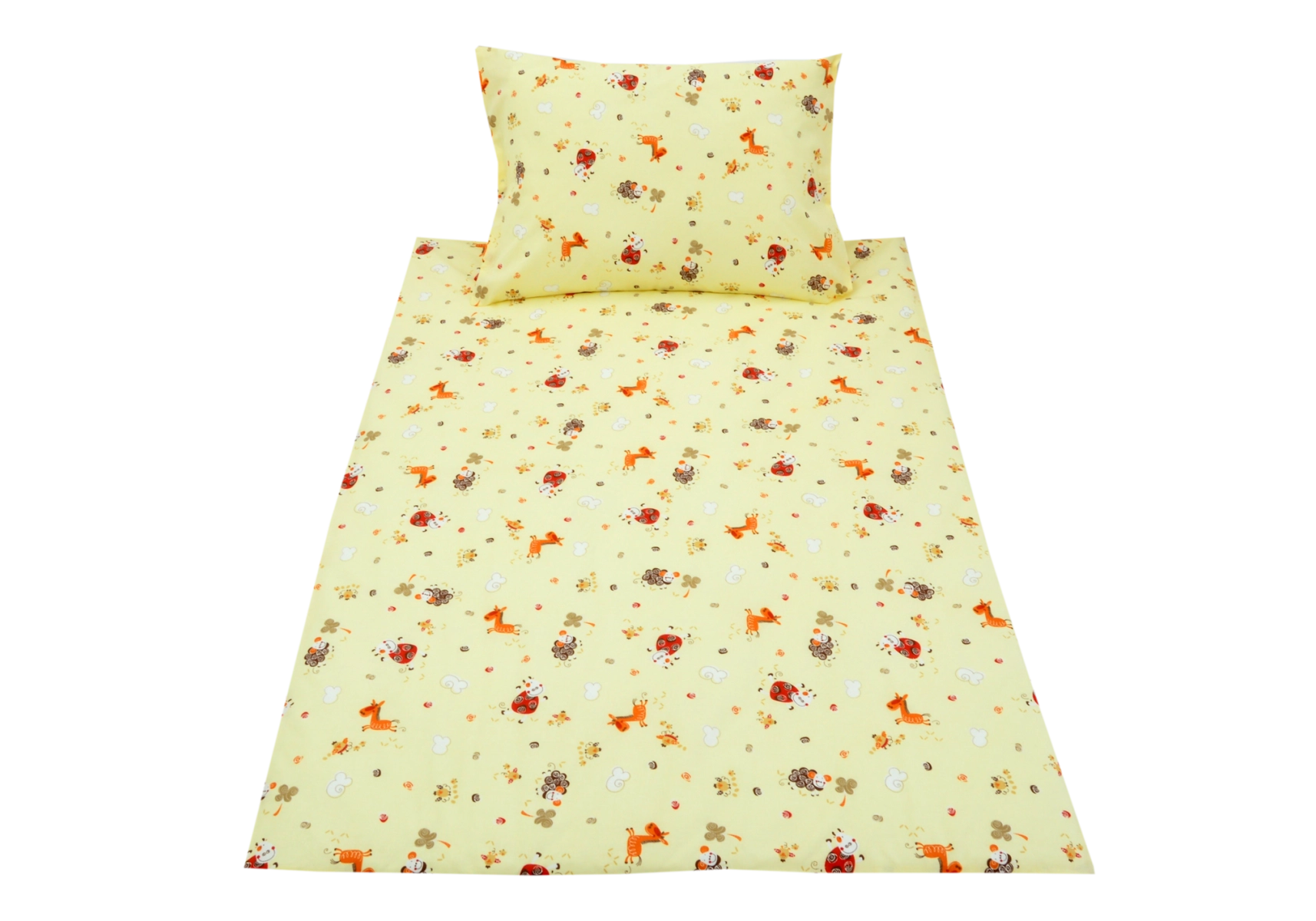 Červené ovečky bavlna (dětská bavlna)