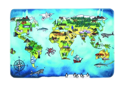 Dětské - mapa světa (world map)