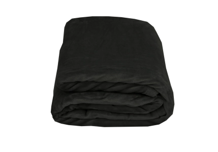Mikroplyšová deka s beránkem - Černá