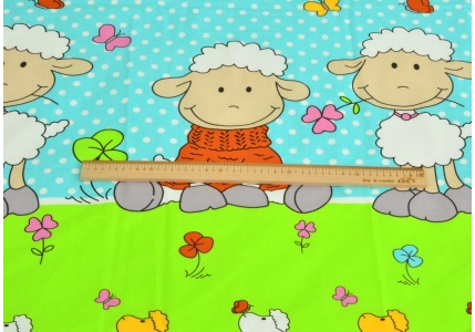 Bavlněné povlečení Ovečka modrá