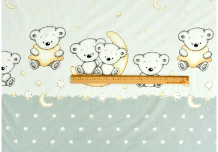 Šedivý medvídek (dětská bavlna)