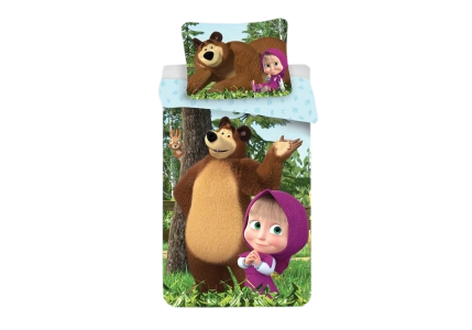 Bavlněné povlečení Máša a medvěd (Forest)