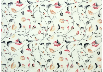 Bavlněné povlečení LUX digitální tisk - Kvítky a lístečky