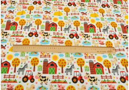 Bavlněné povlečení Statek se zvířátky bavlna