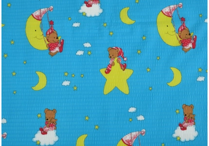 Bavlněné povlečení Měsíček na světle modrém
