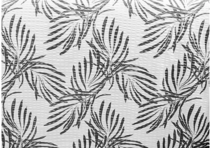 Krepové povlečení Šedé listy