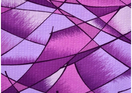 Krepové povlečení Fialová duha