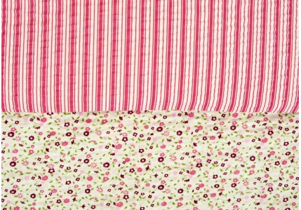 Krepové povlečení Romantika růžová