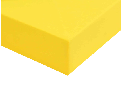 Prostěradlo plátno Sytě žluté do gumy