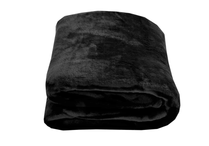 Mikroplyšová deka - Černá