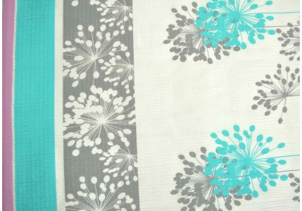 Krepové povlečení Bílá s barevným paprskem