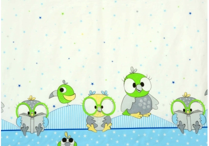 Bavlněné povlečení Šedivá sovička