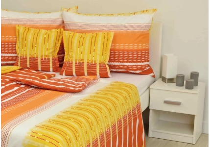 Bavlněné povlečení LUX Oranžovožluté snění