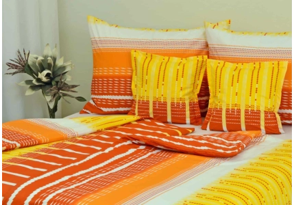 Bavlněné povlečení LUX Oranžovožluté snění