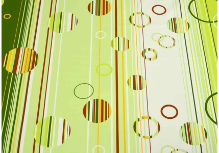 Bavlněné povlečení LUX Zelená kolečka