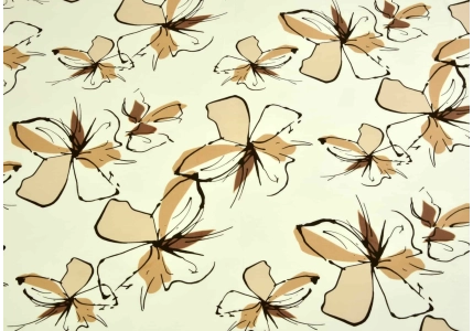 Bavlněné povlečení LUX Béžová s kytkou