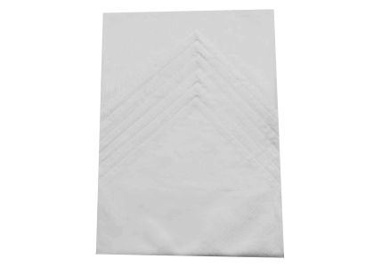 Ubrus 125x135 cm + 6ks prostírání (bílý úzký proužek)