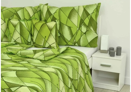 Krepové povlečení Zelená duha