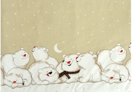 Bavlněné povlečení Lední medvídek béžový