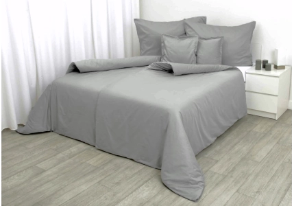 Bavlněný satén Šedý