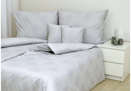 Bavlněný satén Bílé puntíky  (digitální tisk)