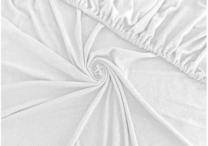 Froté prostěradlo Bílé 90x200 - partie