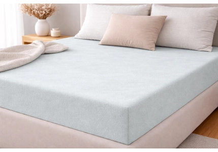 Luxusní froté prostěradlo Světle šedé