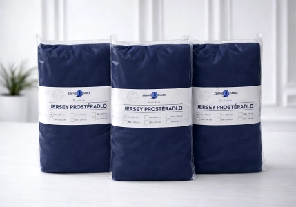 Jersey prostěradlo Tmavě modré 185g