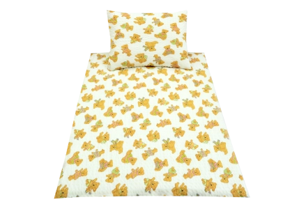 Medvídek se šálou světlý (dětský krep)