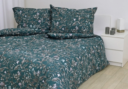 Bavlněné povlečení Smaragdová botanika