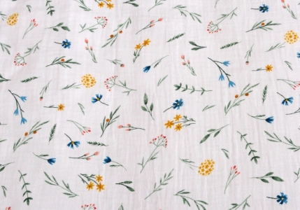 Mušelínové povlečení Rozkvetlá louka II. jakost