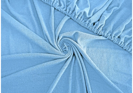 Froté prostěradlo Světle modré 90x200 - II. jakost