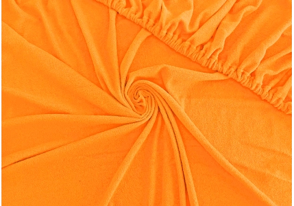 Froté prostěradlo Oranžové 90x200 - II. jakost