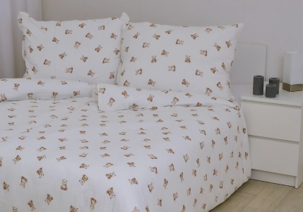 Mušelínové povlečení Medvídek II. jakost